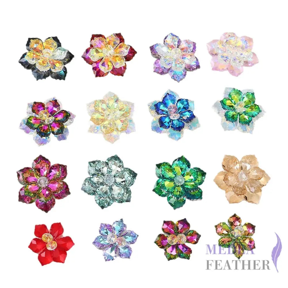 Multi-colour DIY Crystal Rhinestone Flower