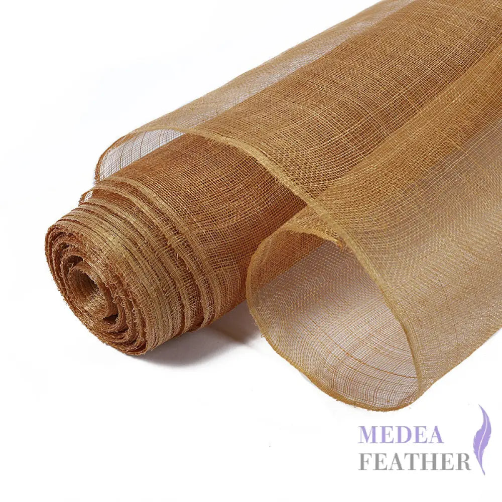 【Open for Wholesale Only】90 cm Wide Stiffed Sinamay Fabric -20 meters Custom
