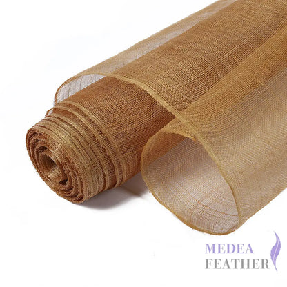 【Open for Wholesale Only】90 cm Wide Stiffed Sinamay Fabric -20 meters Custom