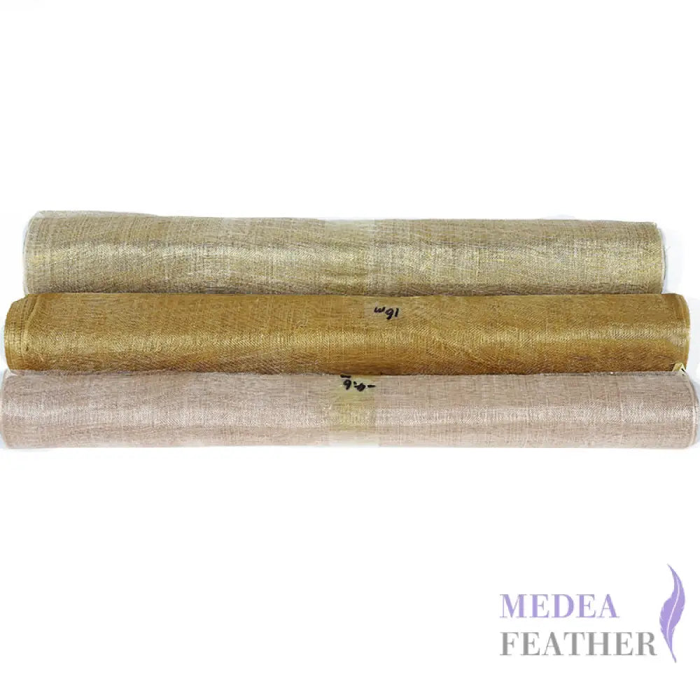 【Open for Wholesale Only】90 cm Wide Stiffed Sinamay Fabric -20 meters Custom