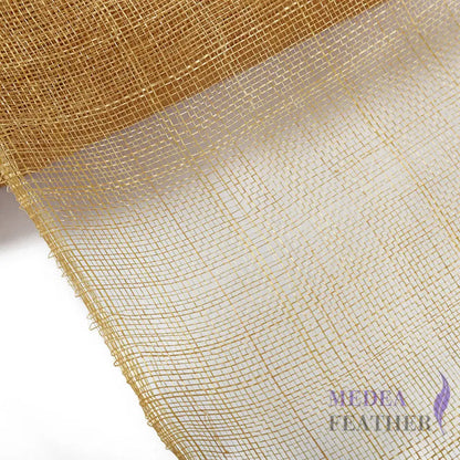 【Open for Wholesale Only】90 cm Wide Stiffed Sinamay Fabric -20 meters Custom