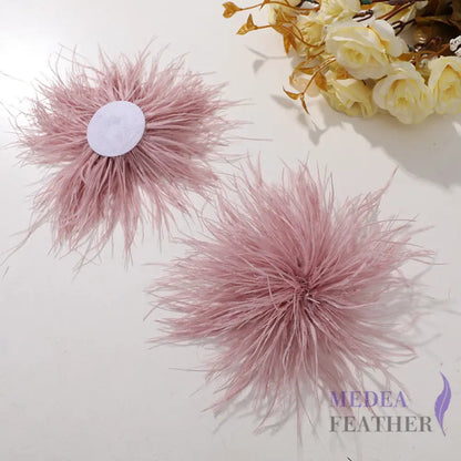 Ostrich Feather Flower - pink