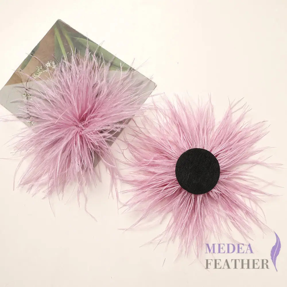 Ostrich Feather Flower - purple
