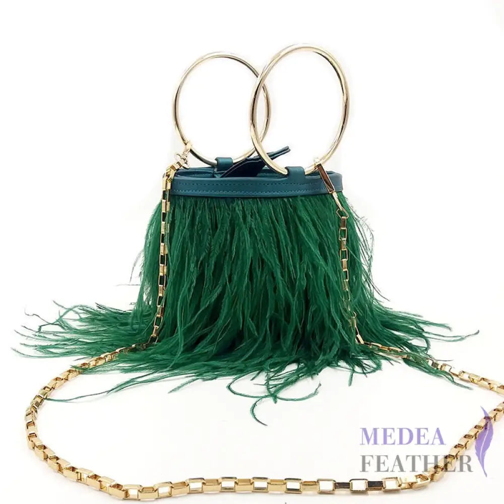 Ostrich Feather Handbag FB01