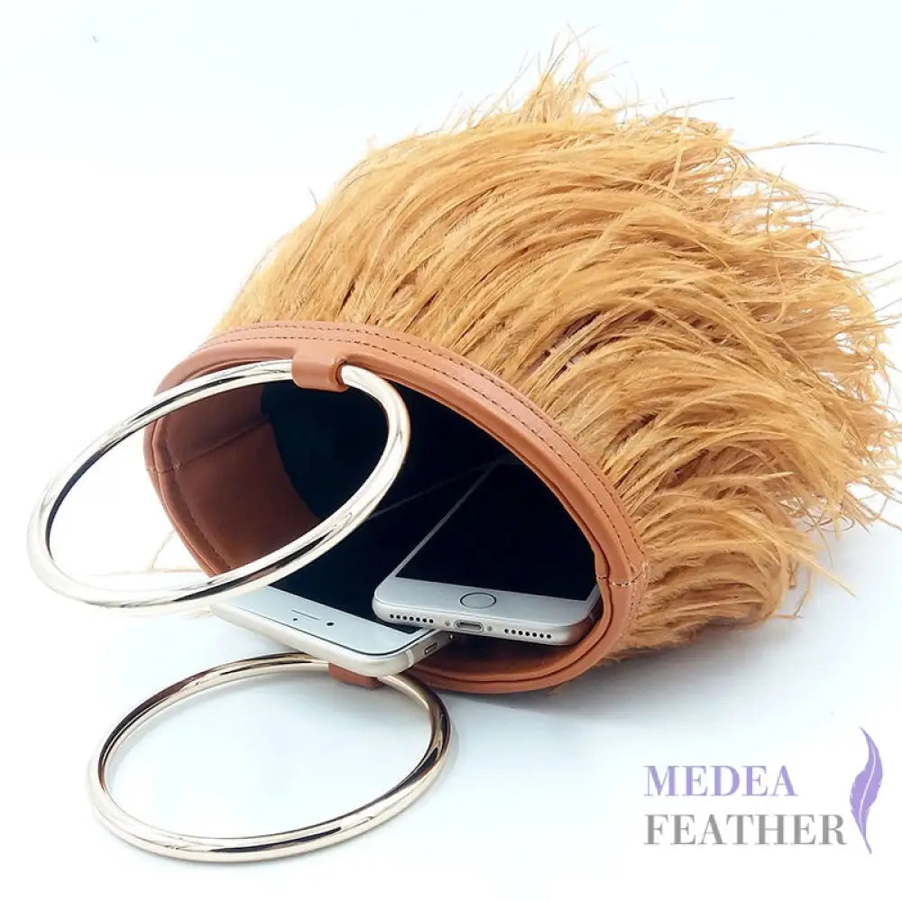 Ostrich Feather Handbag FB01