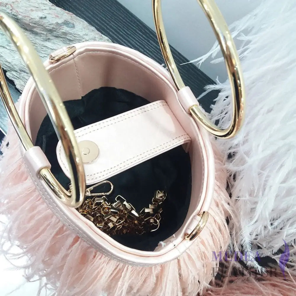 Ostrich Feather Handbag FB01