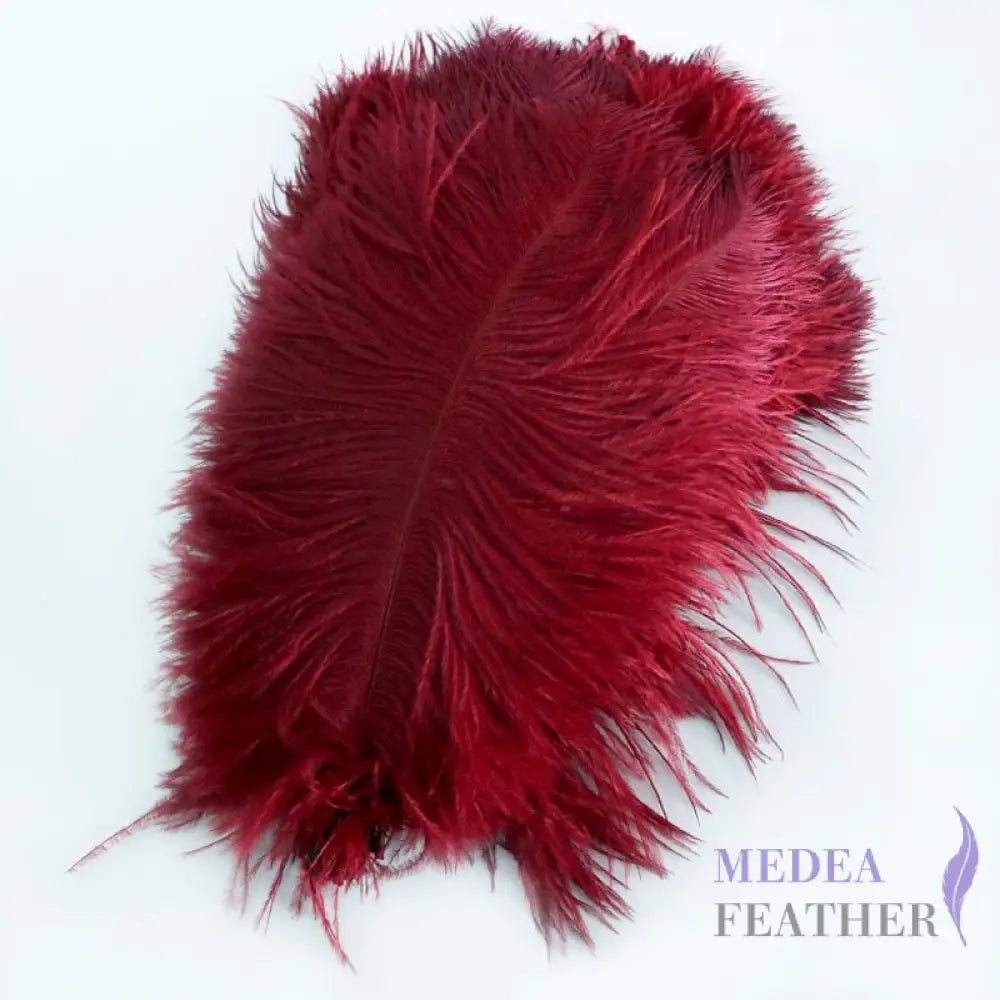 Ostrich Feather Plume 30-35cm SF013A #37 burgendy
