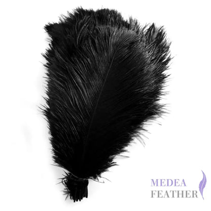 Ostrich Feather Plume 30-35cm SF013A #03 black
