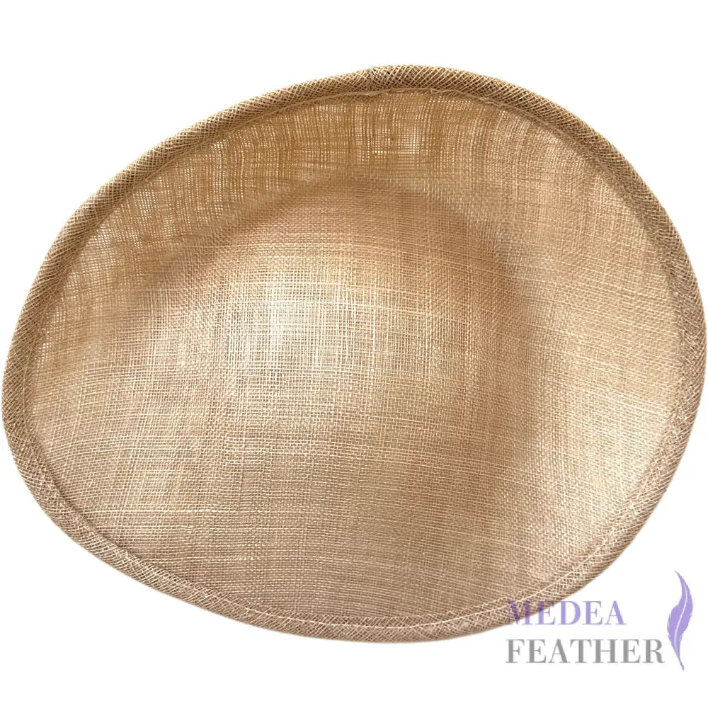 Oval Sinamay Fascinator Hat Base FB138 #093 Champagne