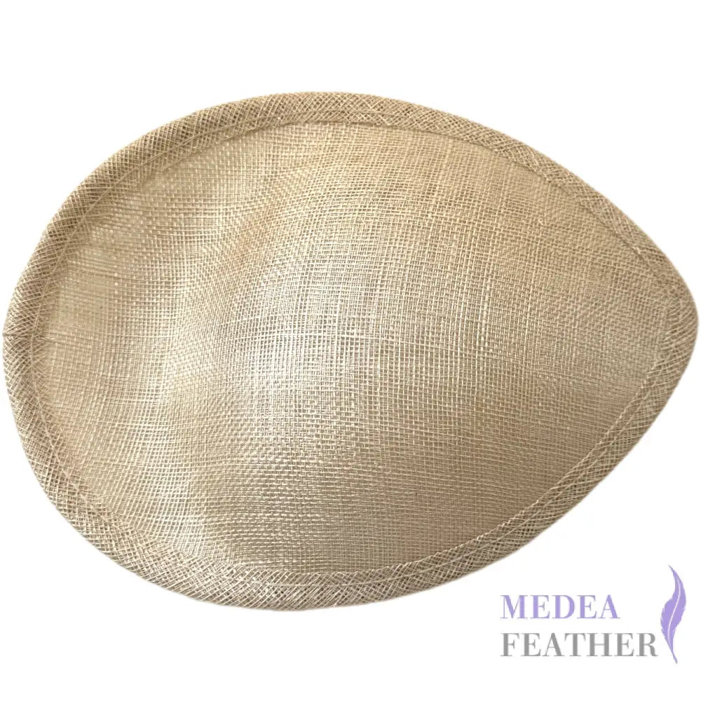 Oval Sinamay Fascinator Hat Base FB170 #098 Jade White