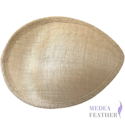 Oval Sinamay Fascinator Hat Base FB170 #098 Jade White