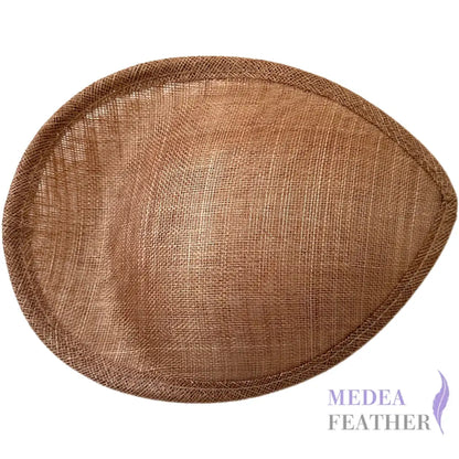 Oval Sinamay Fascinator Hat Base FB170 #099 Brown