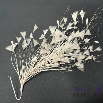 Peacock Hair Diamond Tip Mount Ivory