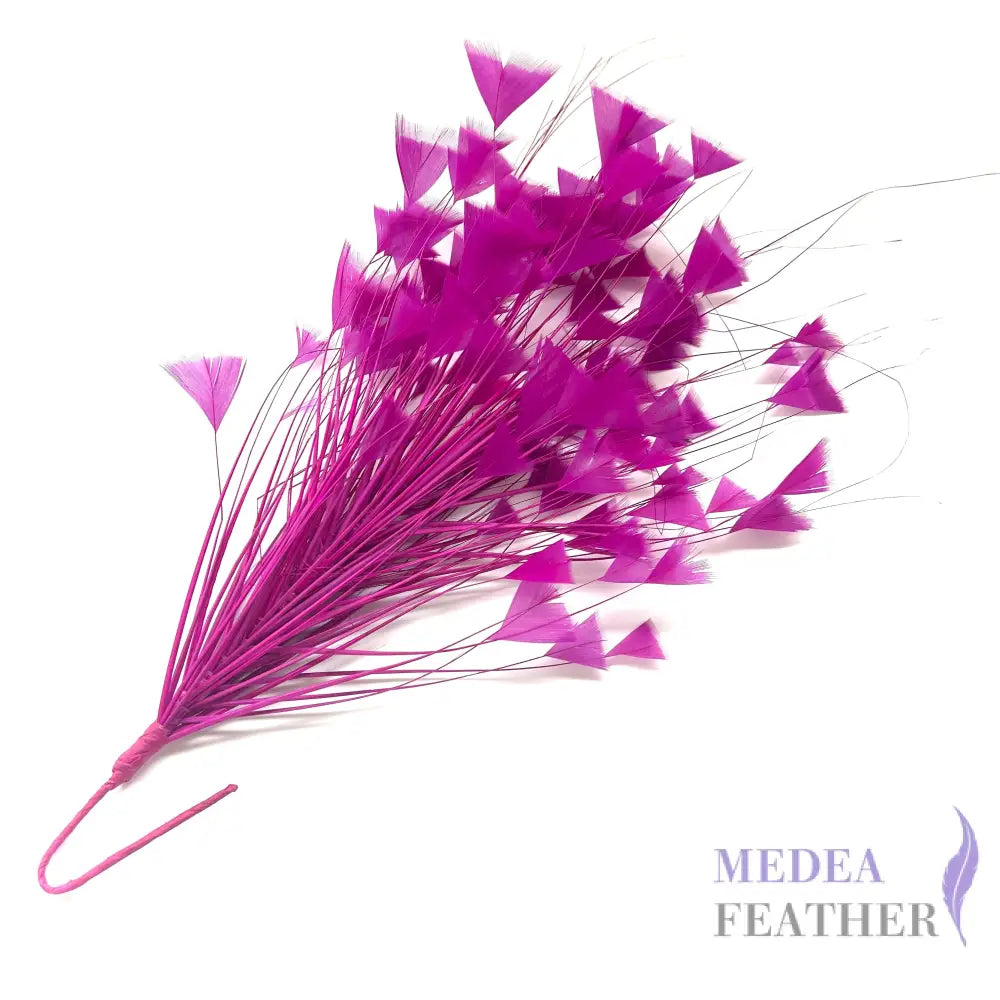 Peacock Hair Diamond Tip Feather Mount for Millinery & Fascinator Making - FM001