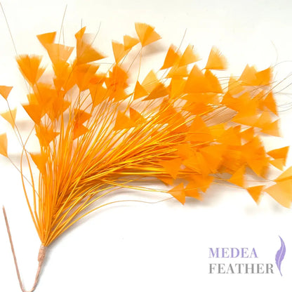 Peacock Hair Diamond Tip Mount FM001 #25 saffron