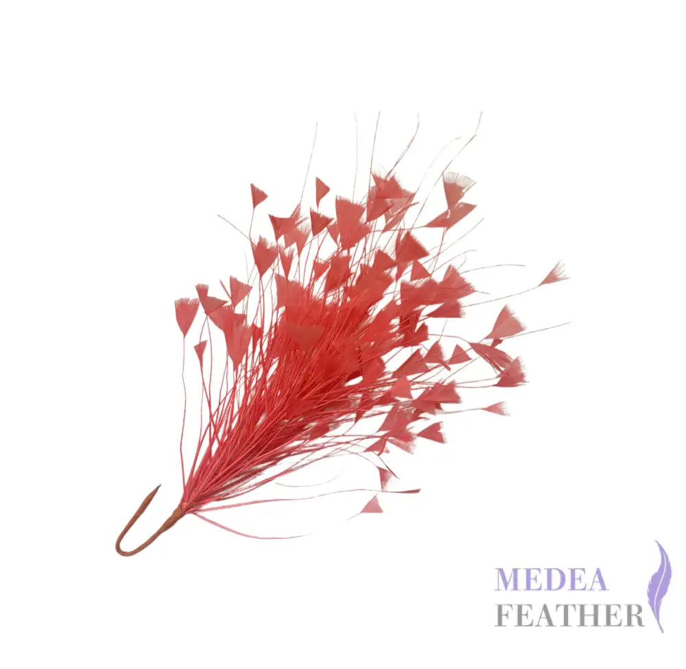 Peacock Hair Diamond Tip Mount FM001 #27 coral pink