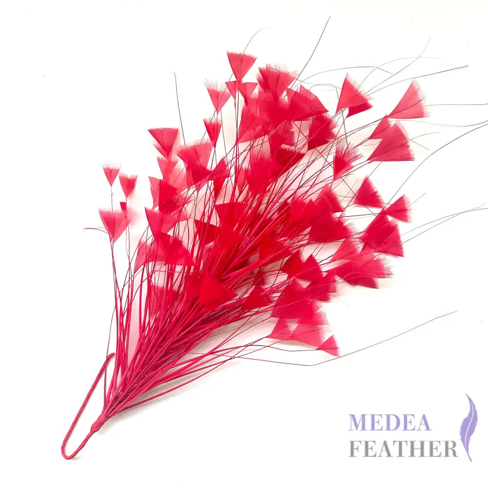 Peacock Hair Diamond Tip Mount FM001 #31 Rose red