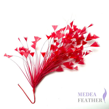 Peacock Hair Diamond Tip Mount Red