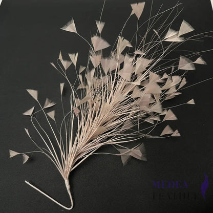 Peacock Hair Diamond Tip Mount Rose Pink