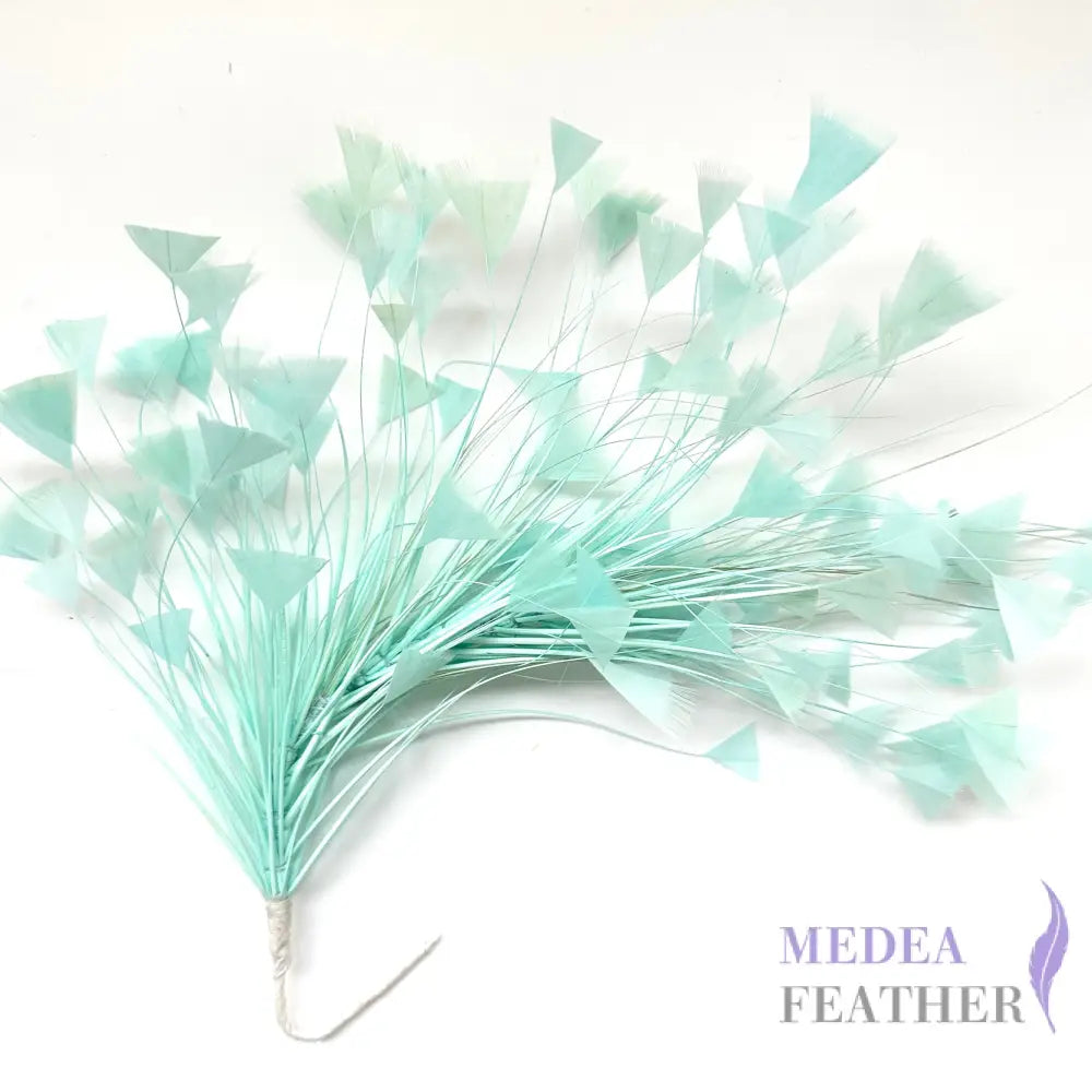 Peacock Hair Diamond Tip Mount FM001 #76 Aqua