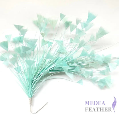 Peacock Hair Diamond Tip Mount FM001 #76 Aqua