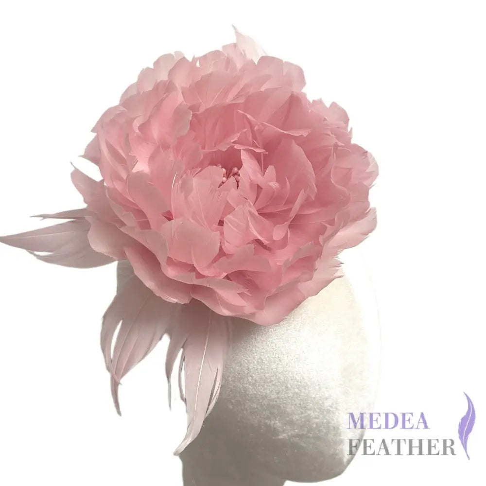 Penoy Goose Feather Flower Millinery Hat Mount FM047 - #50 light pink