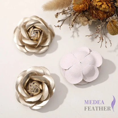 PU Leather Camellia Flower