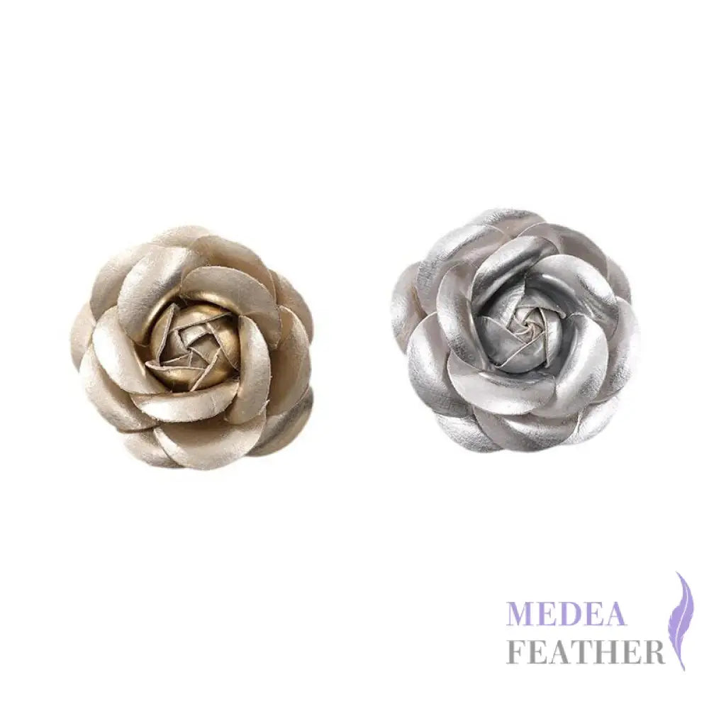 PU Leather Camellia Flower