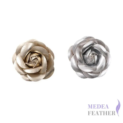 PU Leather Camellia Flower