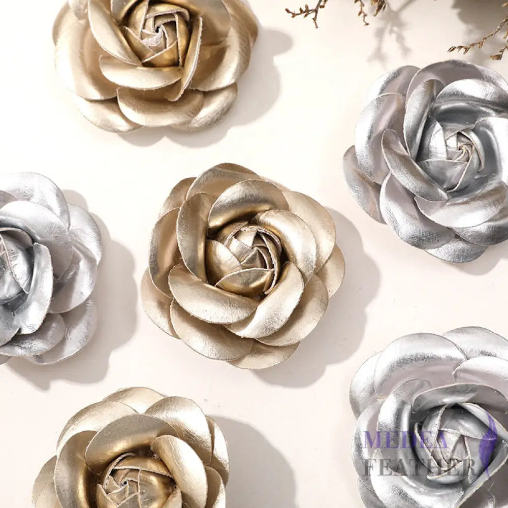 PU Leather Camellia Flower