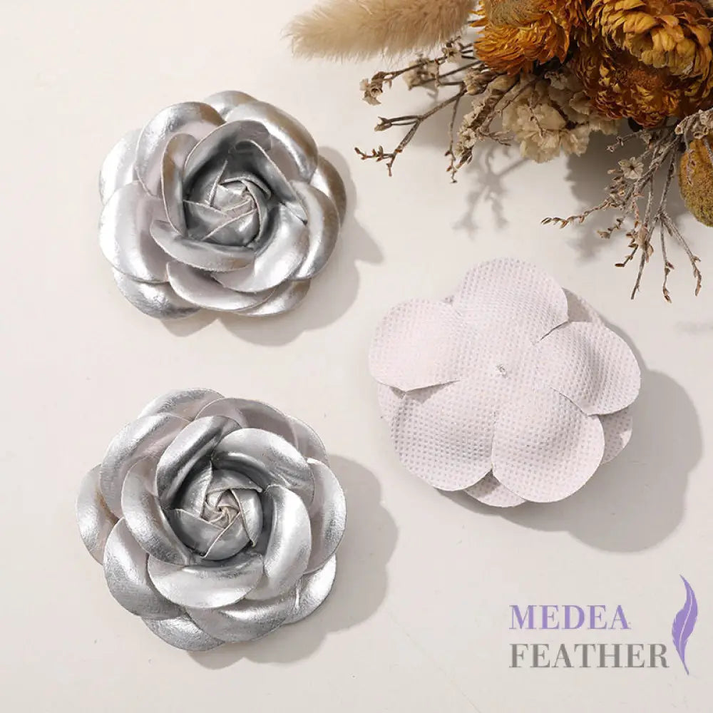 PU Leather Camellia Flower