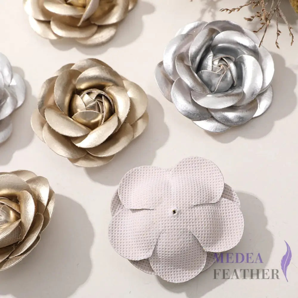 PU Leather Camellia Flower