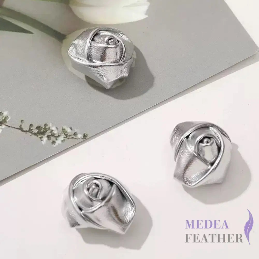 PU Leather Rose Flower