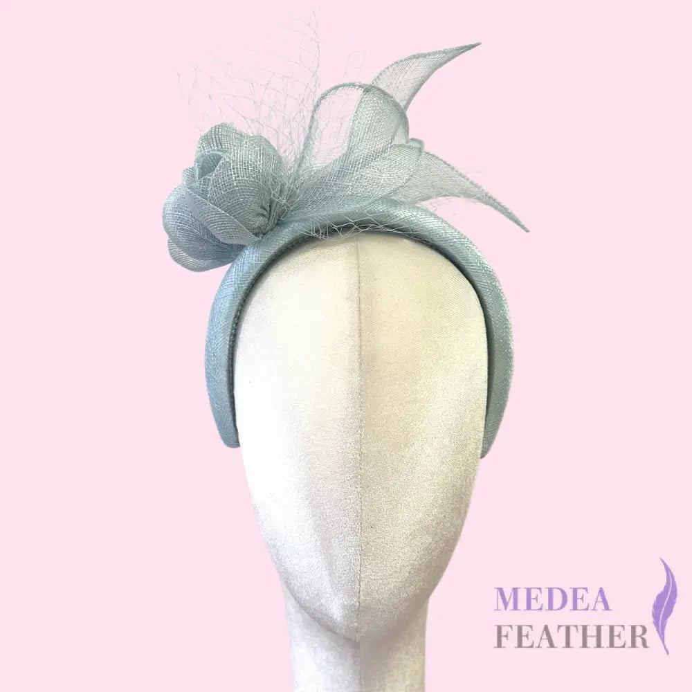 Ready-to-wear Sinamay Headband - light blue