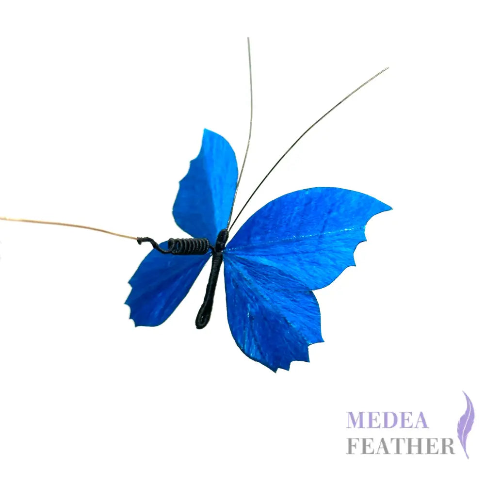 Ronghua Handmade Silk Art | Blue Starry Butterflies