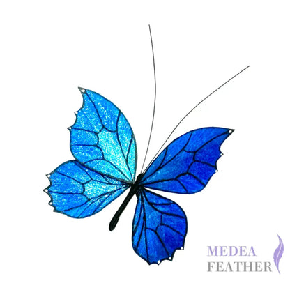 Ronghua Handmade Silk Art | Blue Starry Butterflies Style 1