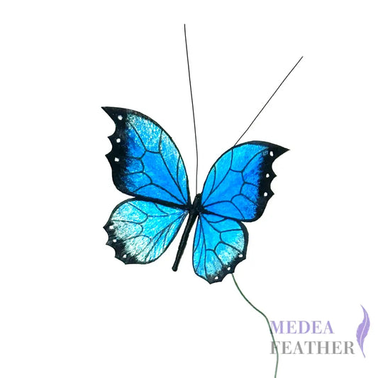 Ronghua Handmade Silk Art | Blue Starry Butterflies Style 2