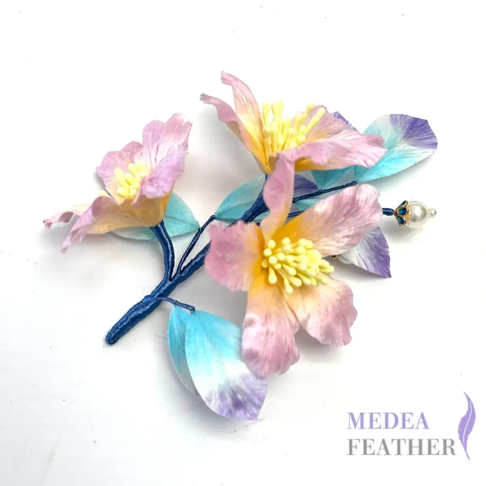 Ronghua Handmade Silk Art | Pink Iris