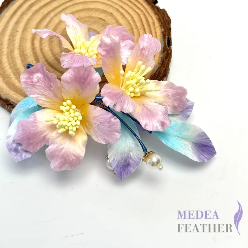 Ronghua Handmade Silk Art | Pink Iris