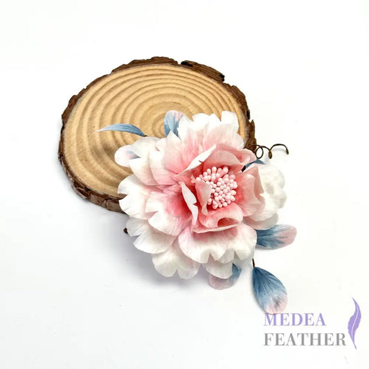 Ronghua Handmade Silk Art | Pink Peony Light Pink