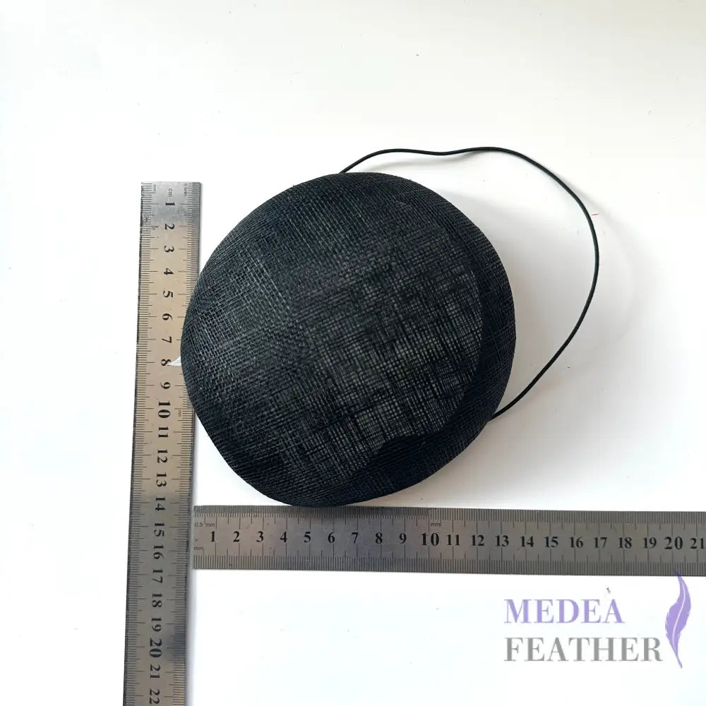 *sales*13cm Sinamay Button Fascinator Hat Base With Elastic Black