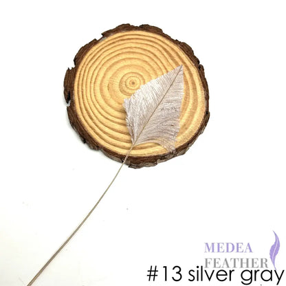 *Sales* 20cm Long Arrowhead Ostrich Feather (1 pack=5 pieces) #13 silver