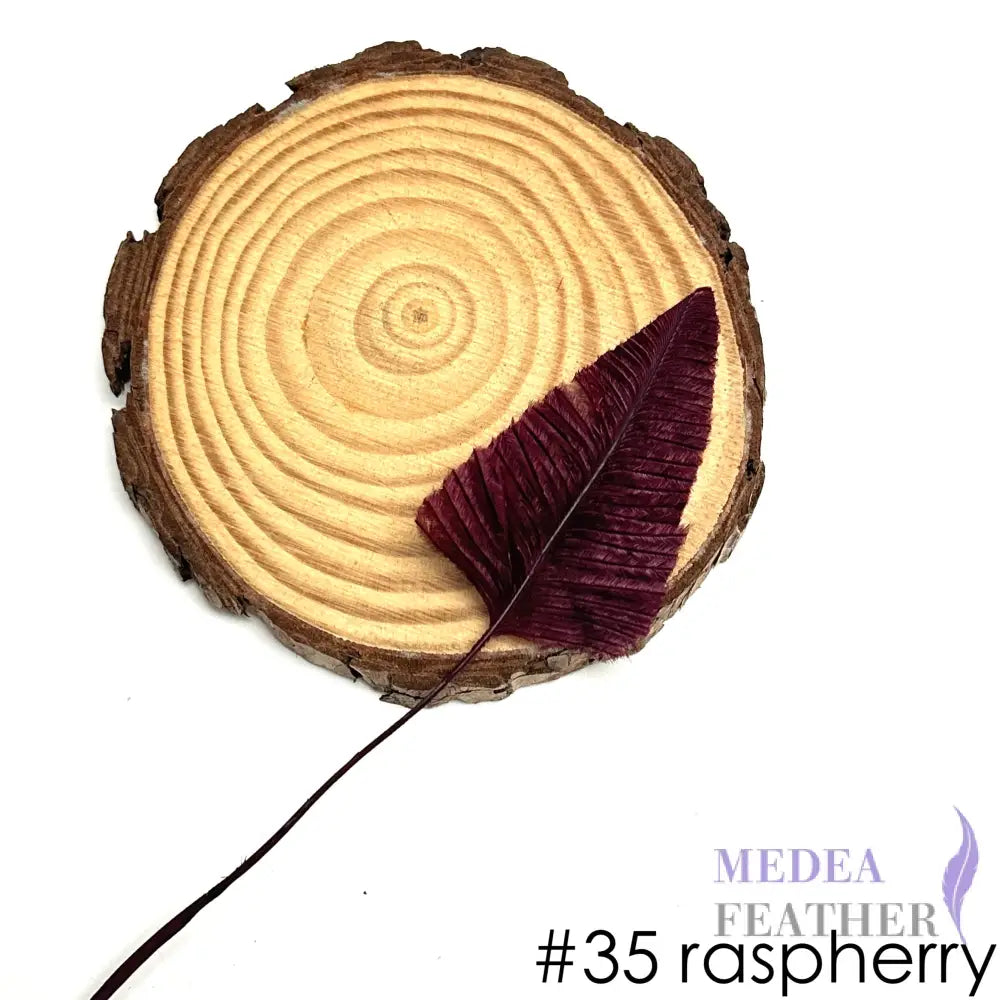 *Sales* 20cm Long Arrowhead Ostrich Feather (1 pack=5 pieces) #35 raspberry radiance
