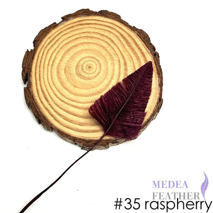 *Sales* 20cm Long Arrowhead Ostrich Feather (1 pack=5 pieces) #35 raspberry radiance