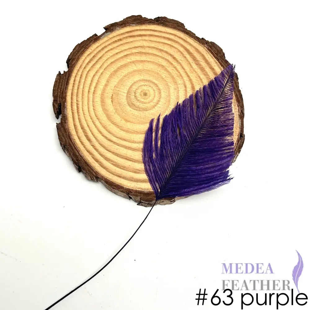 *Sales* 20cm Long Arrowhead Ostrich Feather (1 pack=5 pieces) #63 purple