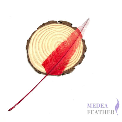 *Sales* 20cm Long Tree Ostrich Feather (1 pack=5 pieces) #23 tango red