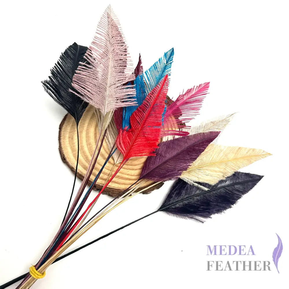 *Sales* 25cm Long Arrowhead Ostrich Feather (1 pack=5 pieces)