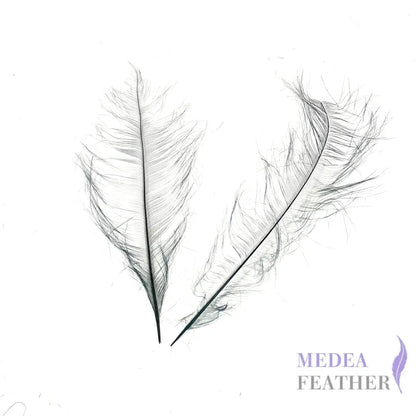 *sales* 30cm Burnt Ostrich Feather Plume Gray