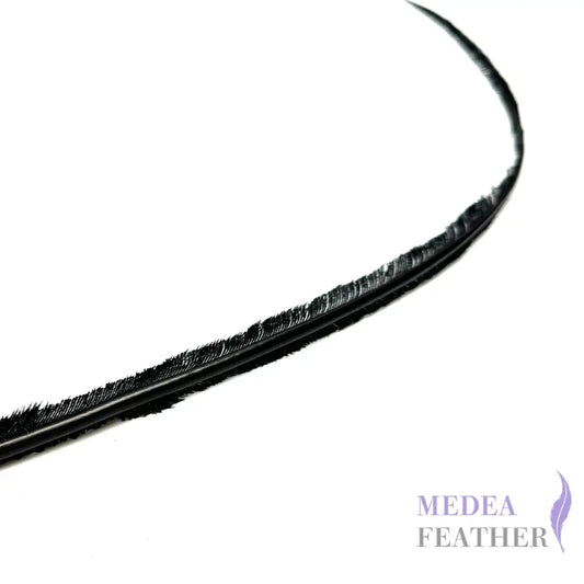 *sales* 50cm Long Black Trimmed Short Ostrich Feather