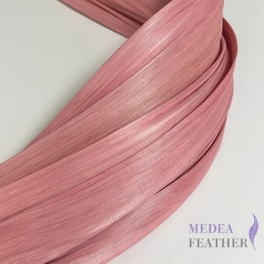 【Sales】NEW COLORS-90cm Wide Silk Abaca Fabric for Hat Making & Millinery #22 leather pink / 1 m ready-to-ship